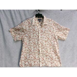 Daniel Cremieux Collection Mens Floral Print Italian Fabric Button Down Shirt, L